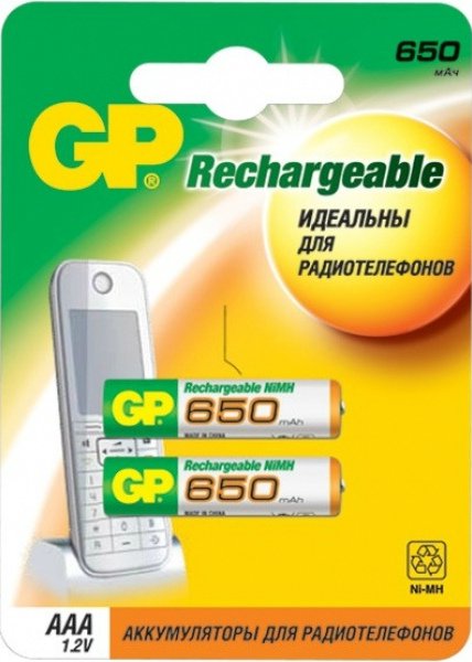 Аккумулятор GP R03 65 AAАHC BL2