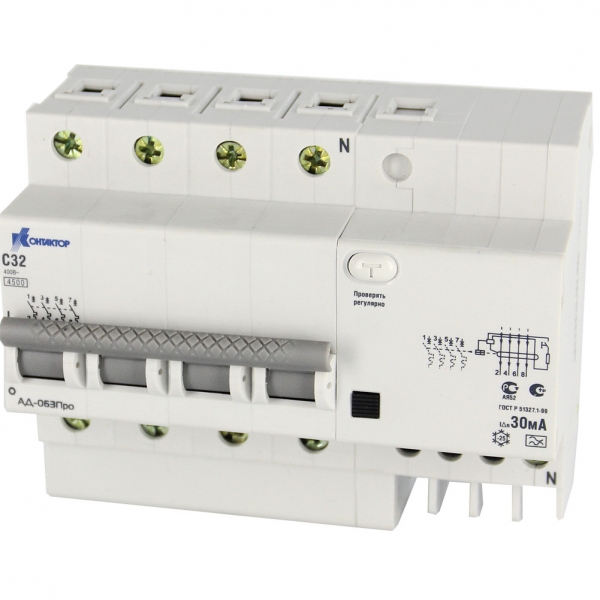 АД-063Про, 4P, 25А, Idn-30mA, тип А АД-063Про, 4P, 25А, Idn-30mA, тип А