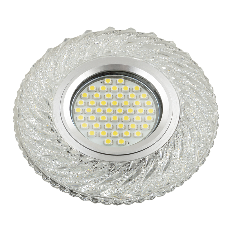 DLS-L137 GU5.3 GLASSY/CLEAR Светильник декоративный встраиваемый, серия Luciole. Без лампы, цоколь G