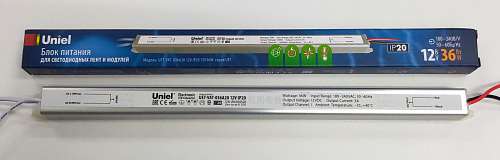 UET-VAT-036A20 12V IP20 Блок питания ультратонкий, 36Вт. Металлический корпус. TM Uniel UET-VAT-036A20 12V IP20 Блок питания ультратонкий, 36Вт. Металлический корпус. TM Uniel