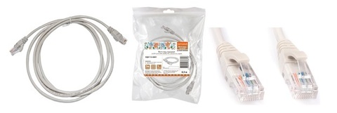 Патч-корд народный U/UTP Cat 5e 4PR 24AWG PVC, литой 1 м, серый Патч-корд народный U/UTP Cat 5e 4PR 24AWG PVC, литой 1 м, серый